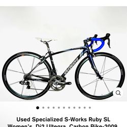 Used Specialized S-Works Ruby SL Women’s, Di2 Ultegra, Carbon Bike-2009, 50cm