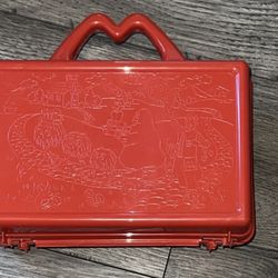 Vintage McDonald’s Red Happy Meal On the Go Lunch Box Pencil Case