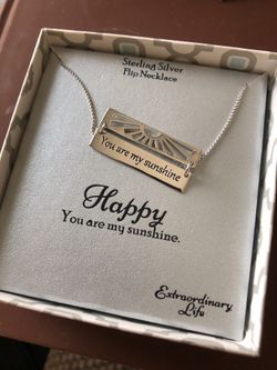 Sterling silver flip Necklace