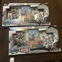 2x Pokémon TCG Black Bolt & White Flare Unova Heavy Hitters Premium Collection