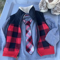 Baby Boy Shirt And Vest
