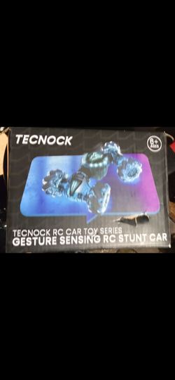Tecnock Remote Control Car for Boys Girls, 2.4GHz 4WD Gesture Sensing RC Stunt Car Toys