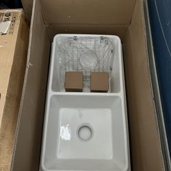 Brand New Open Box Double Farm House Sink