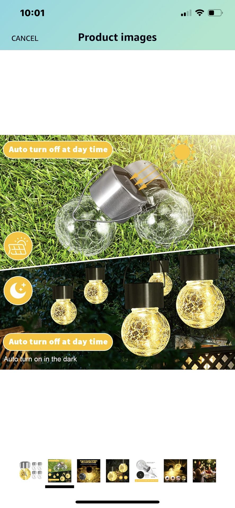  Hanging Solar Lights Outdoor Decorative, 12 Pack Warm LED Hanging Solar Lantern with Handle and Clip for Garden Yard Patio, Fence Tree Umbrella, NEW