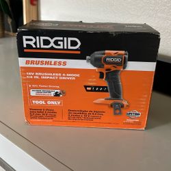 Impact Drill Ridgid Brushless 1/4 Inch