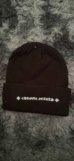 Chrome heart beanie