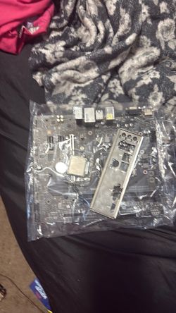 A motherboard and a cpu brand new