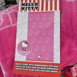 HELLO KITTY BEACH TOWELS  NEW 