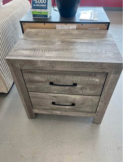 Gray Wooden Nightstand $125 each New Still In Box