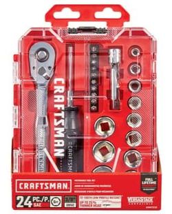 Craftsman 24pc SAE 3/8" Drive Mechanics Tool Set