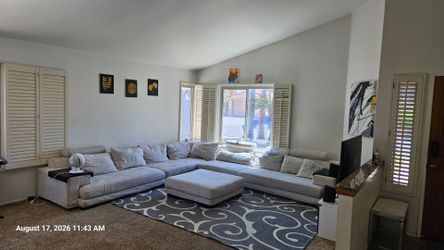 Large sectional sofa with Ottoman