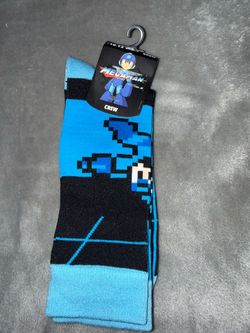 Mega Man Crew Socks Size 10-13