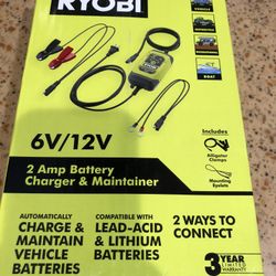 RYOBI 2 Amp Battery Charger and Maintainer