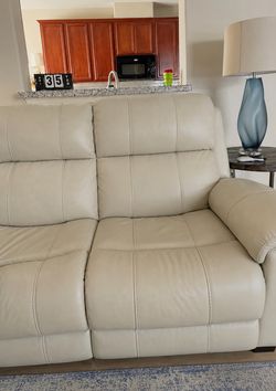 White reclining couch