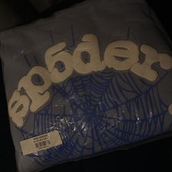 Sp5der hoodie “sky blue”