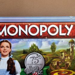 Monopoly Wizard Of Oz 75th Anniversary 
