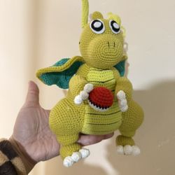 Handmade with love: Cute Crochet Dragon 