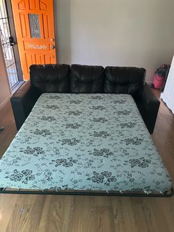 Leather Queen Sleeper Couch