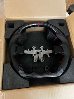 Carbon Fiber Steering Wheel for Ram 1500, 2500, 3500, 2013-2018 & 1500 Classic 2019-2024