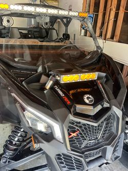Canam x3 shock tower light bar