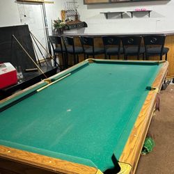 Pool Table And Accessories 