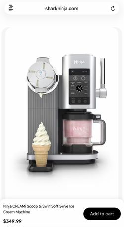 Ninja® CREAMi® Scoop & Swirl 13-in-1 Ice Cream and Soft Serve Maker (Platinum Silver) BRAND NEW IN BOX