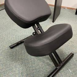  Ergonomic Knee Chair, Black/Espresso