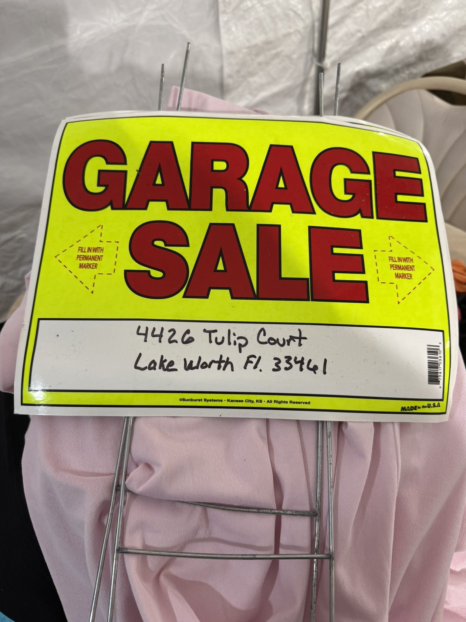 Garage Sale June 12 From 8:00 - 2:00pm
