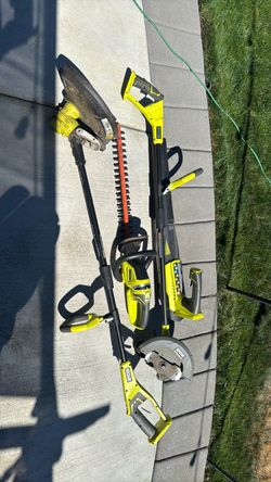 Ryobi Cordless Outdoor Power Tool Lot