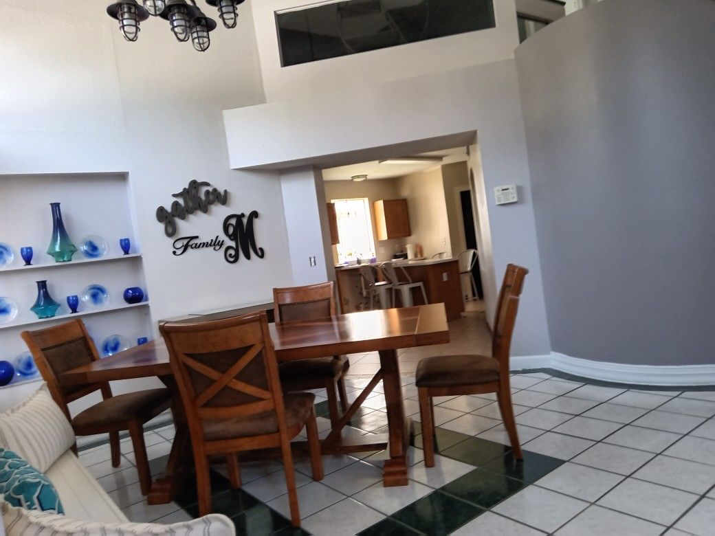 8 Chair Farmhouse Dining Table