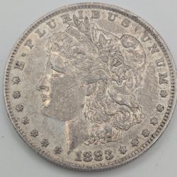 1883-O Morgan Silver Dollar 90% Silver New Orleans Circulated Cleaned