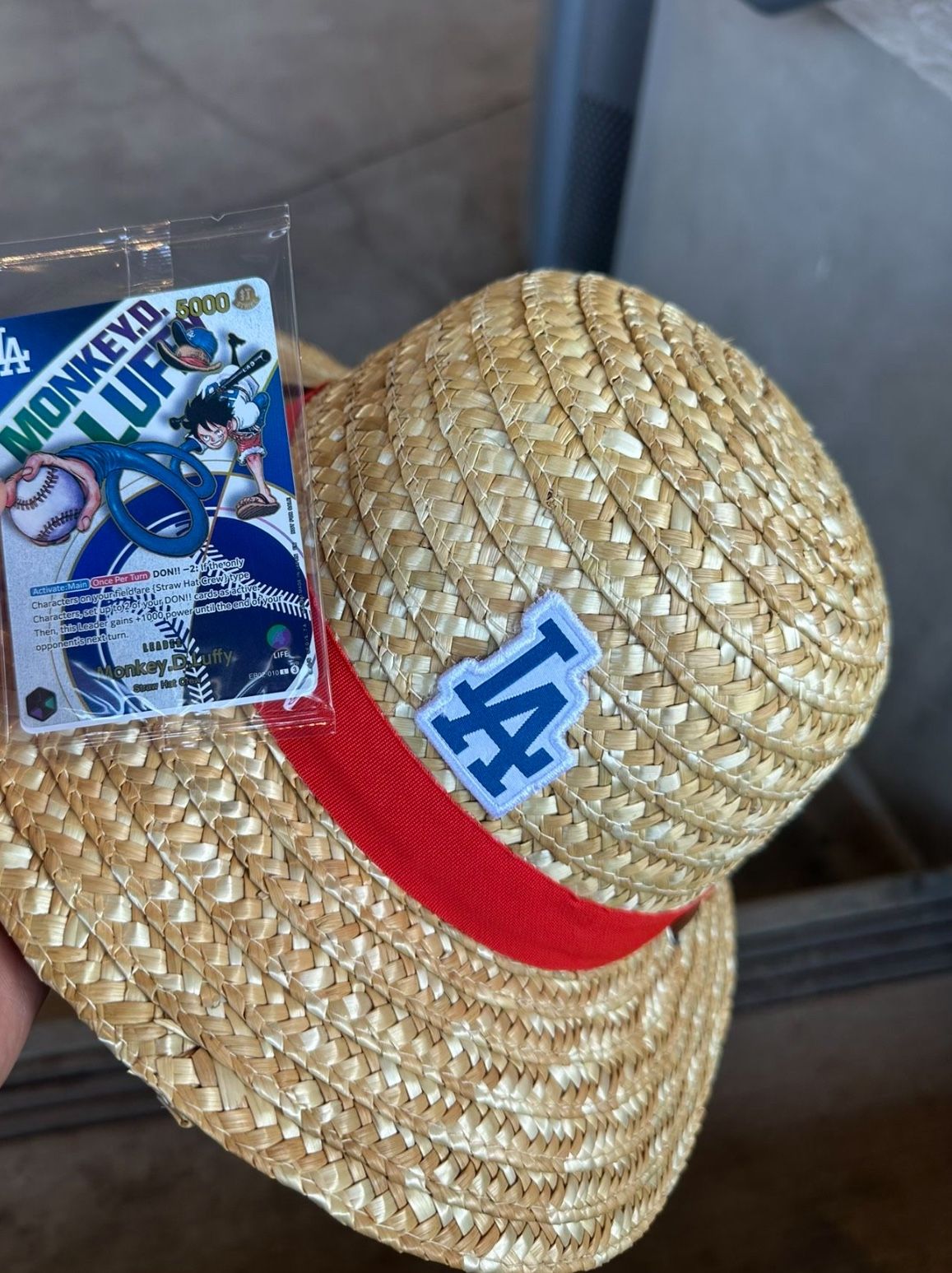 Dodgers one piece Hat And Card