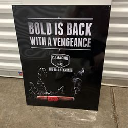 Camacho Cigar Metal Sign 