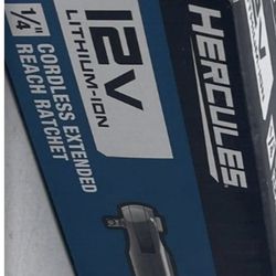 HERCULES 12 VOLT 1/4” EXTENSION CORDLESS RATCHET/ 12 VOLT 4Ah Battery 🔋 