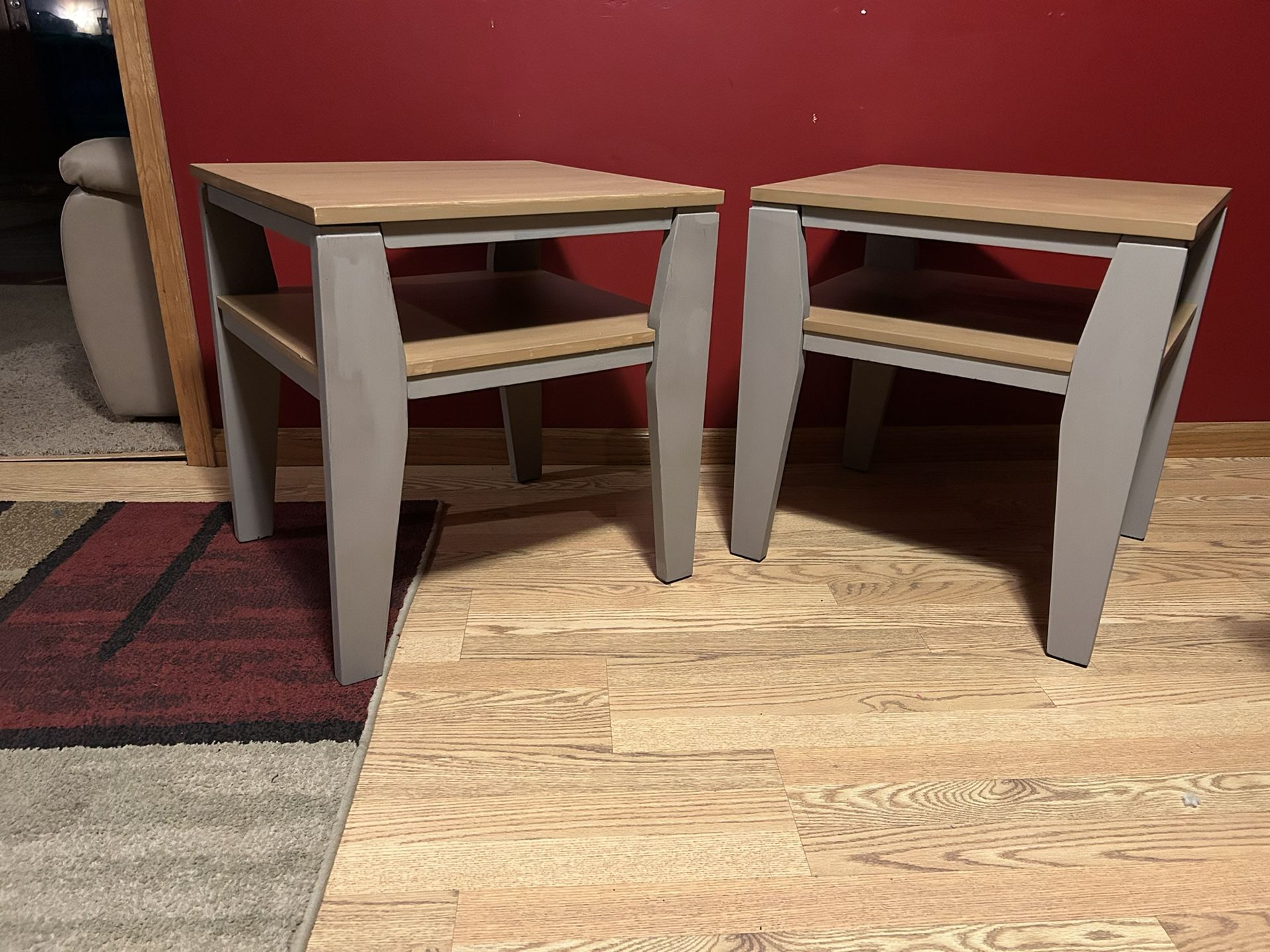 2 Refurbished End Tables