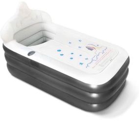 Headrest Support & Comfortable Bath Base - Enjoy a comfortable and relax bathing with comfortable cushion base and supportive headrest . Nevife blow u