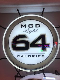 MGD 64 Authentic Miller beer neon