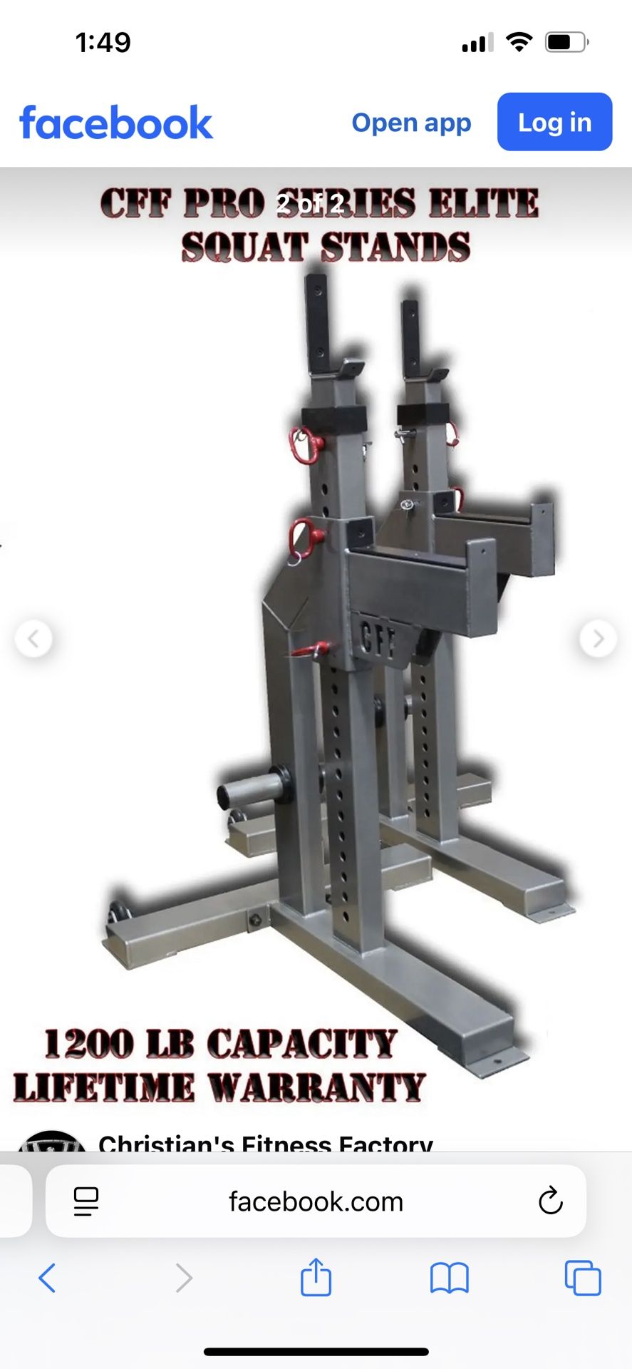 Cff Pro Elite Squat Stands