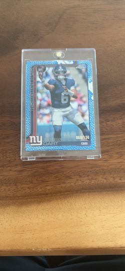 Topps Chrome /150 Blue Leather 2025 Jaxson Dart Rookie New York Giants #306