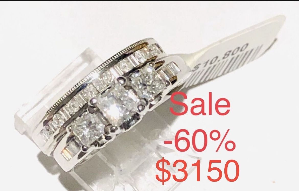 BUY NEW WITH NATURAL GOD MADE DIAMONDS SHE DESERVES IT Diamond Ring Engagement Ring Wedding ring set Anniversary Ring Set ENSURE YOU'RE GETTING NAT