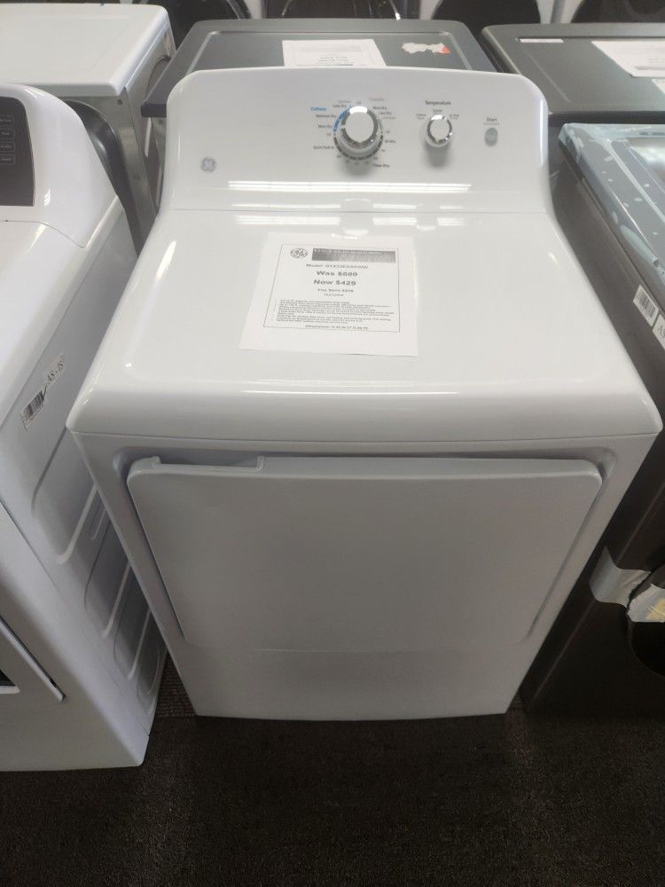 6.2 cu. ft. Electric Dryer in White