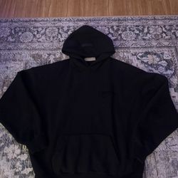 Essentials Hoodies, Light Gray, Black M-L.