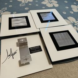 Modern Jon Allen Metal Wall Art Set of 4 – Signed Contemporary Decor 