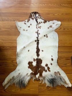 100% Authentic Goatskin Rug
