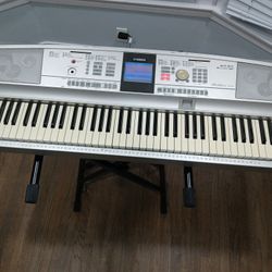 Yamaha DGX-505 Portable Grand Piano/Electronic Keyboard With Proline Stand Used But Works Great $300 OBO Or Trades 