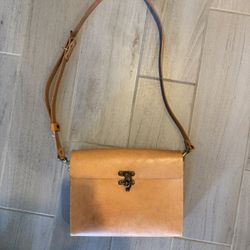 Leather Satchel Crossbody Bag