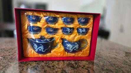 Chinese Dragon Ceramic Tea Set