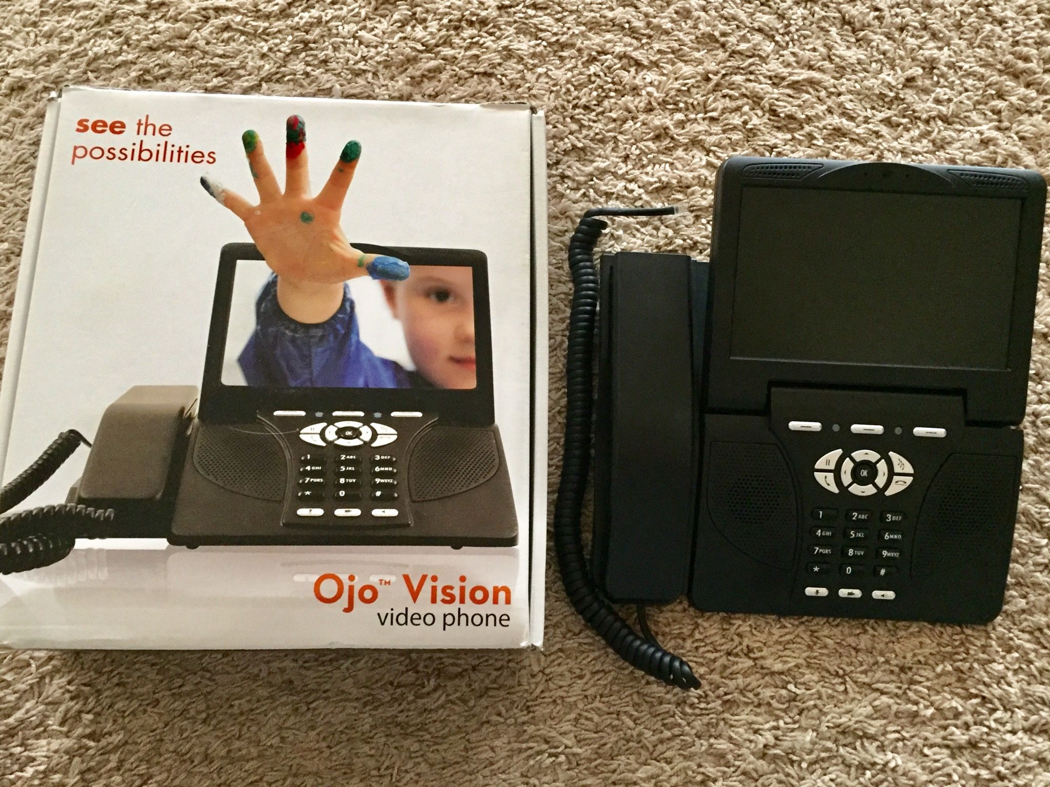 New Open Box Ojo vision video Phone Hi- Resolution Video Phone System 