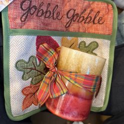 Fall themed Gift Ideas (potholder And Candle)
