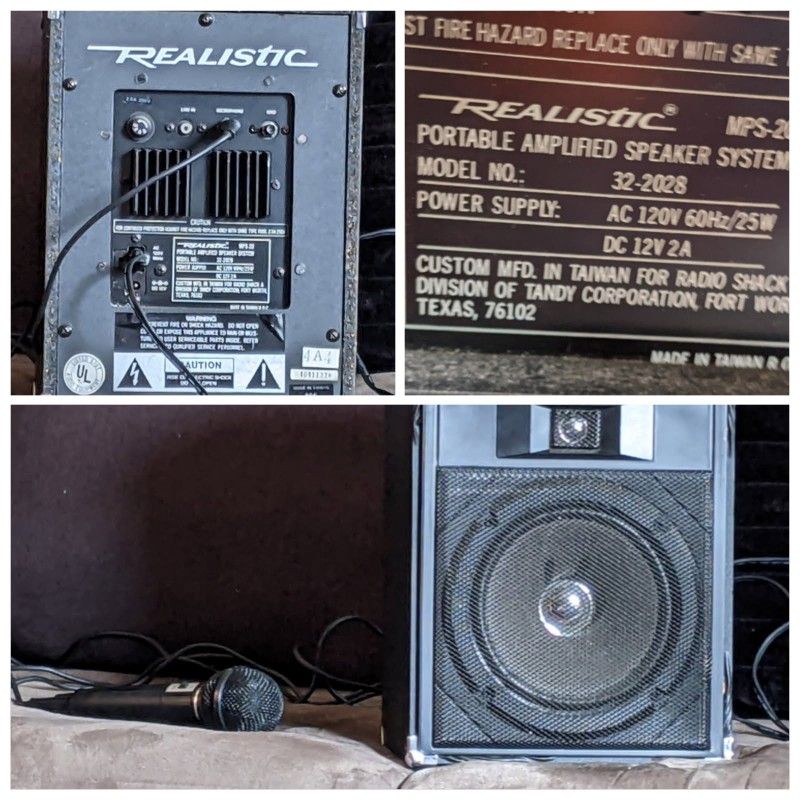 Realistic Amplified Speaker System